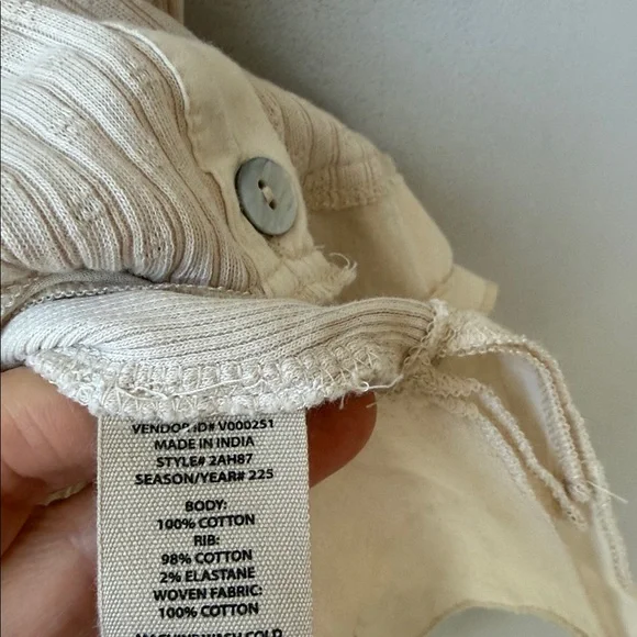 Soft Surroundings Fairy Cottagecore Roma Ribbed Tee - Picture 9 of 9